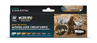 055-780254 - Farb-Set, WizKids Woodland Creatures, 8 x 8 ml
